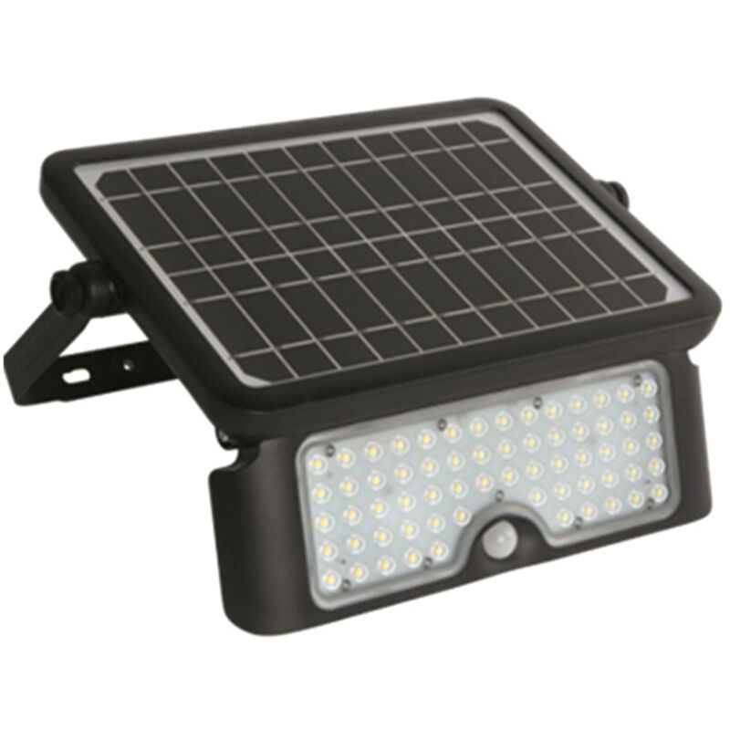 foto del prodotto proiettore solare esterno moderno weston pc nero led integrato 10w 6000k ip65