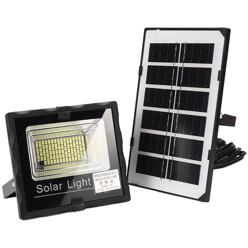 foto del prodotto proiettore solare lampada solare 120w 170leds 8000k 8 12 ore con telecomando zebraa