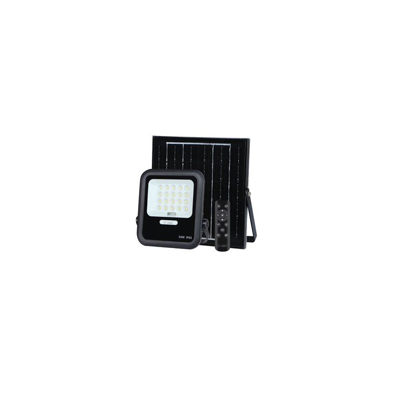 foto del prodotto proiettore solare led miloha 3w 6500k ip65 nero