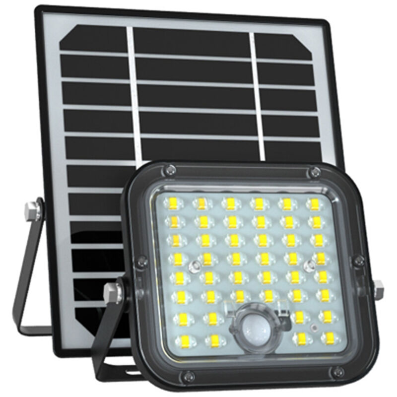 foto del prodotto proiettore solare separato moderno weston pc nero led integrato 10w 6000k ip65