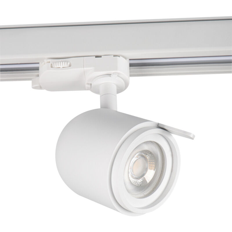 foto del prodotto proiettore su rotaia atl3 gu10 alluminio bianco orientamento 330 90 fonte ricambiabile