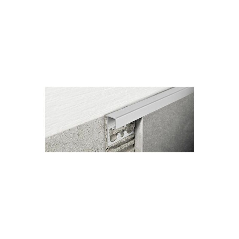 foto del prodotto projolly square allumiio anodizzato titanio h 10 mm l 2,70 ml