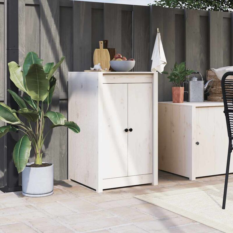 foto del prodotto prolenta premium ante da cucina da esterno bianche 50x9x82 cm legno massello di