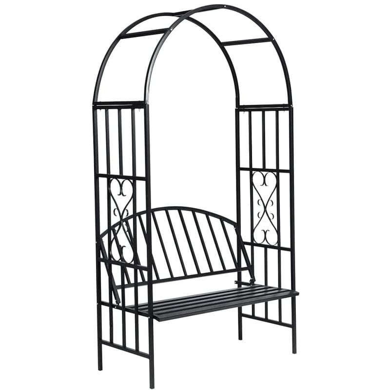 foto del prodotto prolenta premium furniture limited arco da giardino per rose con panchina