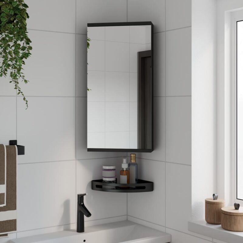 foto del prodotto prolenta premium furniture limited armadietto angolare con specchio da bagno