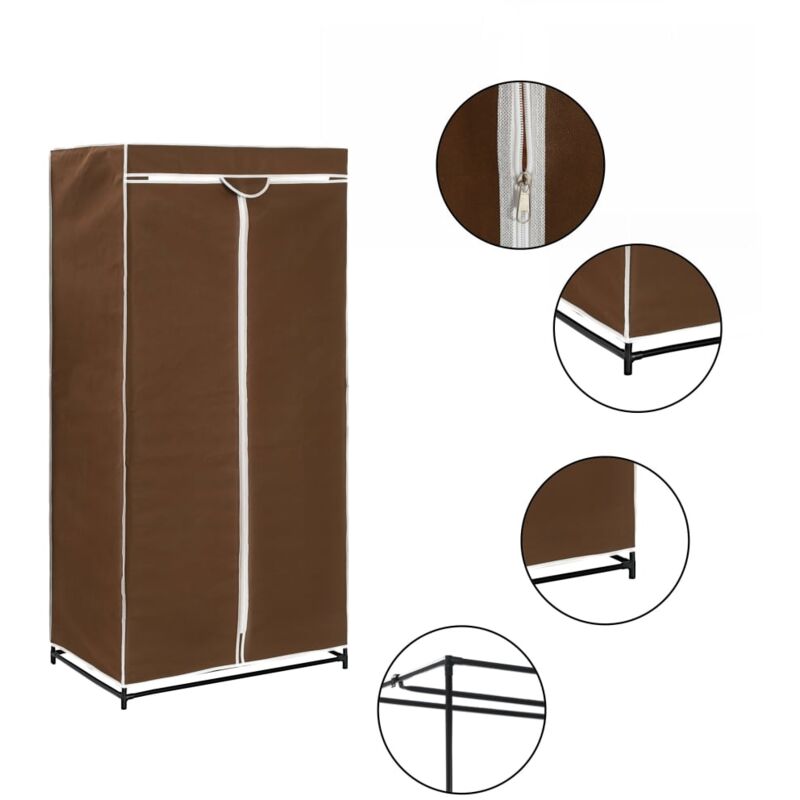 foto del prodotto prolenta premium furniture limited armadio marrone 75x50x160 cm