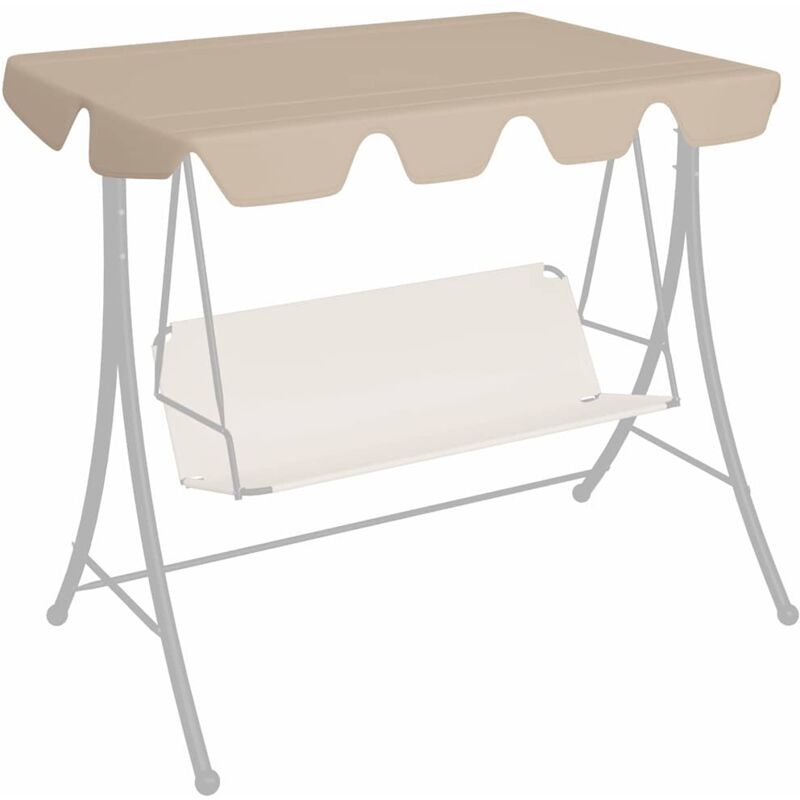 foto del prodotto prolenta premium furniture limited baldacchino per dondolo giardino beige