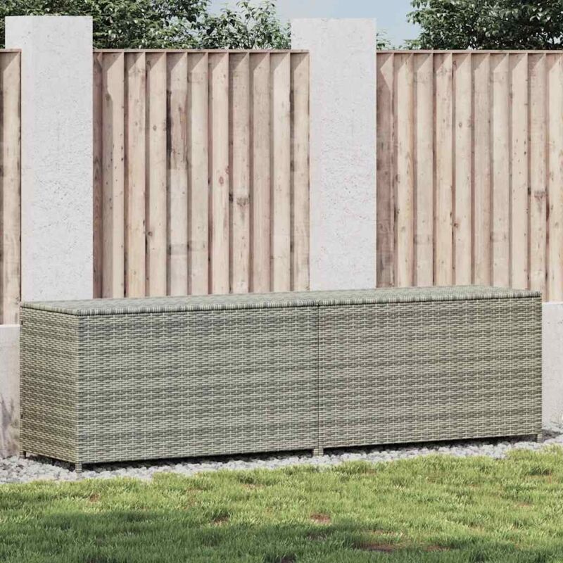 foto del prodotto prolenta premium furniture limited baule da giardino in polyrattan 200x50x60 cm