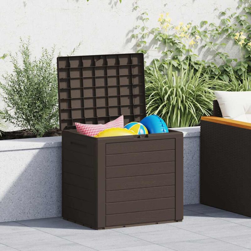foto del prodotto prolenta premium furniture limited baule da giardino marrone 58,5x46x55 cm in