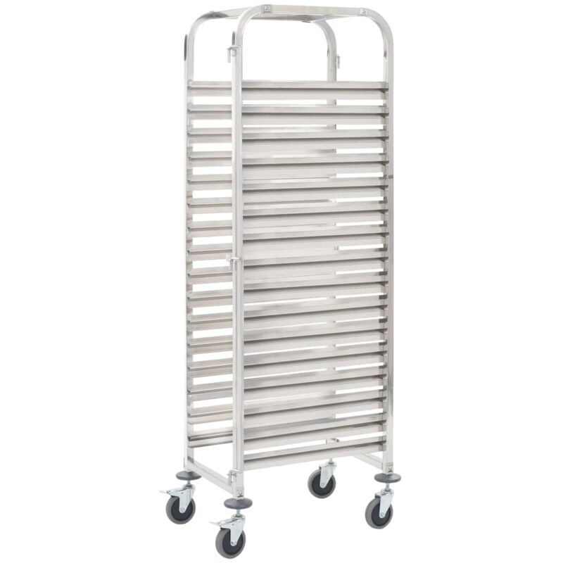 foto del prodotto prolenta premium furniture limited carrello da cucina per 16 vassoi 38x55x163 cm