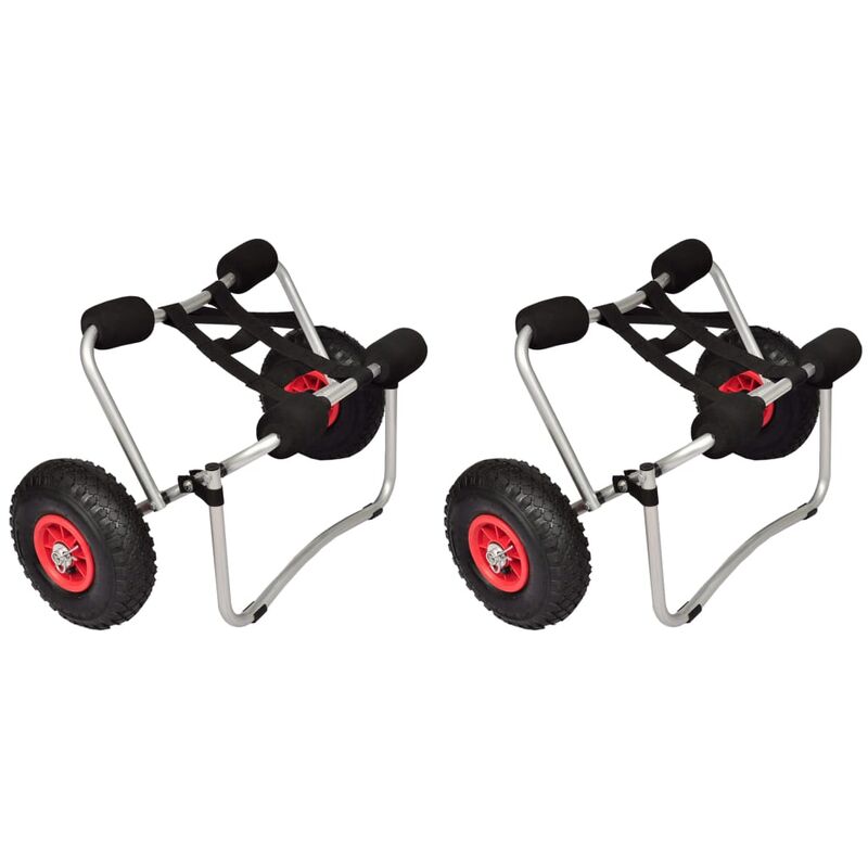 foto del prodotto prolenta premium furniture limited carrello per kayak 2 pz alluminio