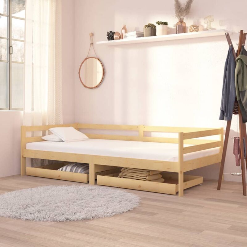 foto del prodotto prolenta premium furniture limited cassettoni da letto 2 pz in legno massello di