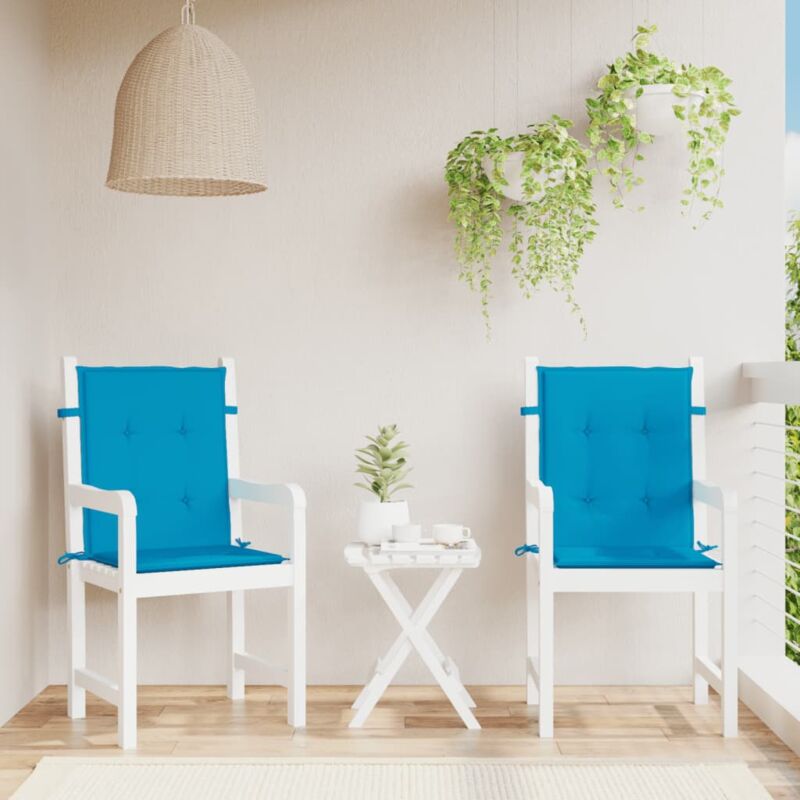 foto del prodotto prolenta premium furniture limited cuscini per sedia 2 pz blu 100x50x3 cm in