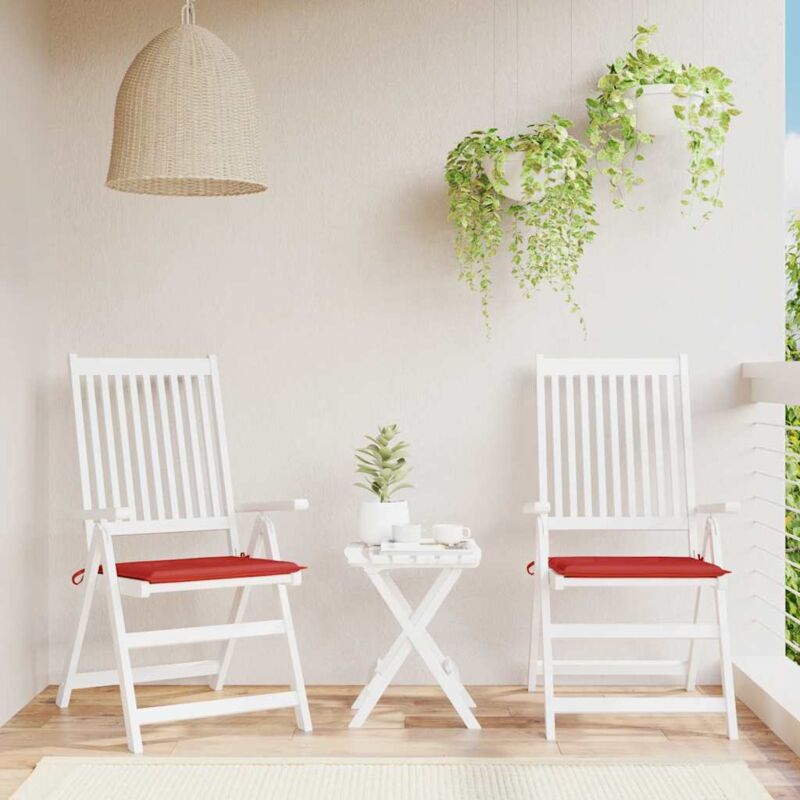 foto del prodotto prolenta premium furniture limited cuscini per sedia 2 pz rossi 50x50x4 cm in