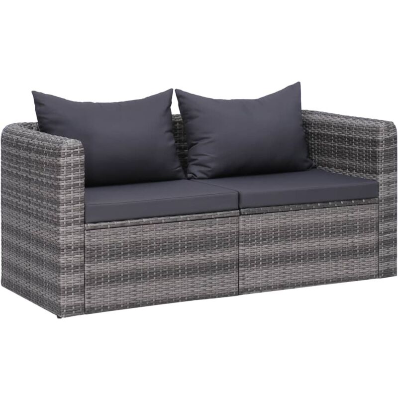 foto del prodotto prolenta premium - furniture limited - divano angolare da giardino 2 pz grigio in