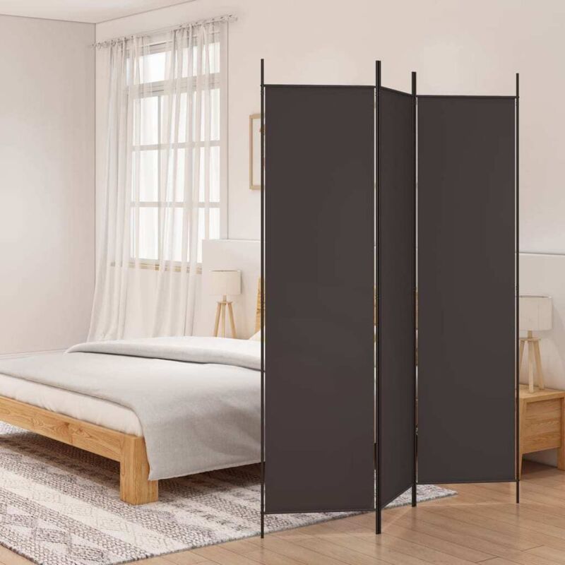 foto del prodotto prolenta premium furniture limited divisorio a 3 pannelli marrone 150x200 cm in