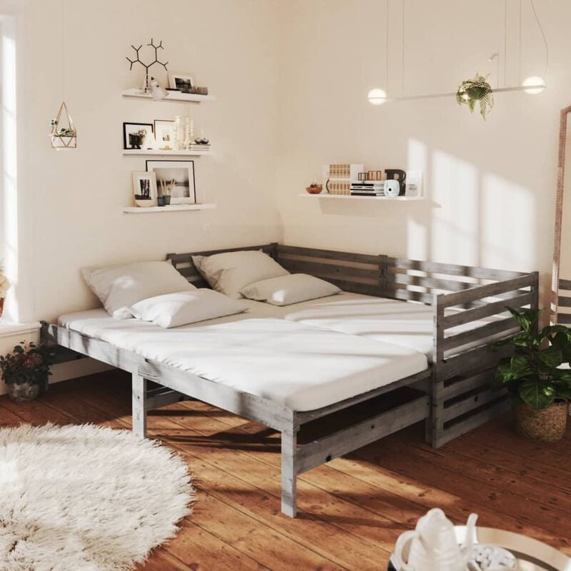foto del prodotto prolenta premium - furniture limited - dormeuse estraibile grigia in massello di