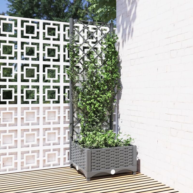foto del prodotto prolenta premium furniture limited fioriera da giardino e graticcio grigio