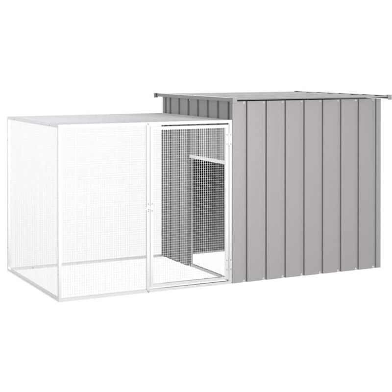 foto del prodotto prolenta premium furniture limited gabbia per polli grigio 200x91x100 cm acciaio