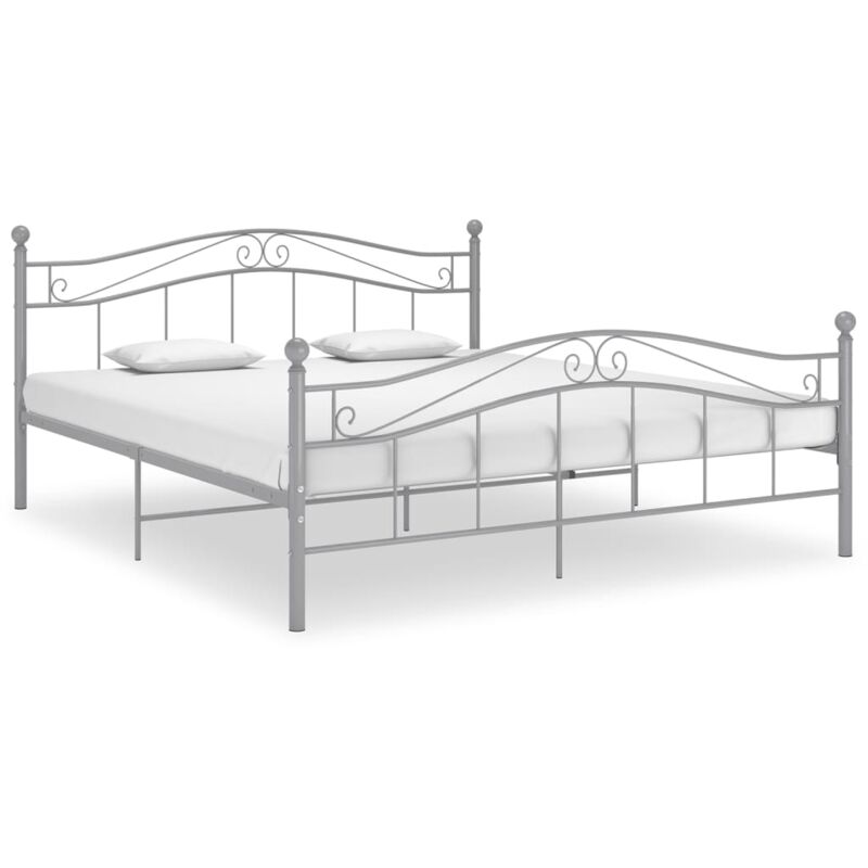 foto del prodotto prolenta premium furniture limited giroletto grigio in metallo 160x200 cm