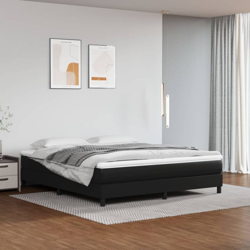 foto del prodotto prolenta premium furniture limited giroletto nero 180x200 cm in similpelle