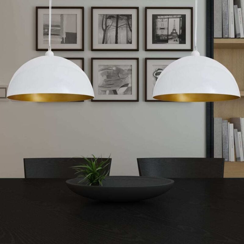 foto del prodotto prolenta premium furniture limited lampada a sospensione 2pz altezza regolabile