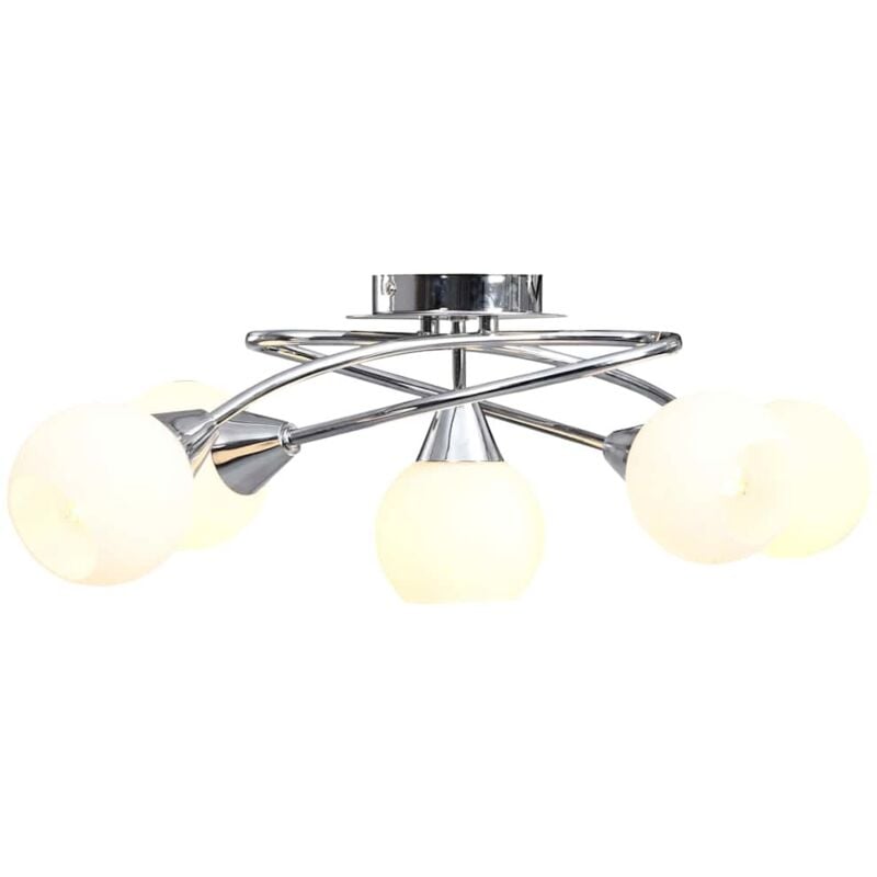 foto del prodotto prolenta premium furniture limited lampadario con paralumi in ceramica 5