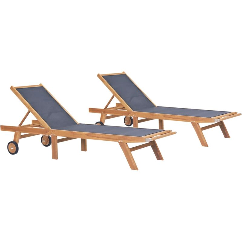 foto del prodotto prolenta premium furniture limited lettini pieghevoli con ruote 2 pz in massello