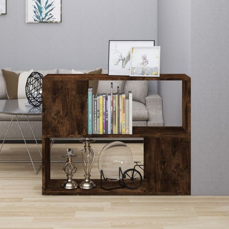 foto del prodotto prolenta premium furniture limited libreria divisorio rovere fumo 80x24x63 cm