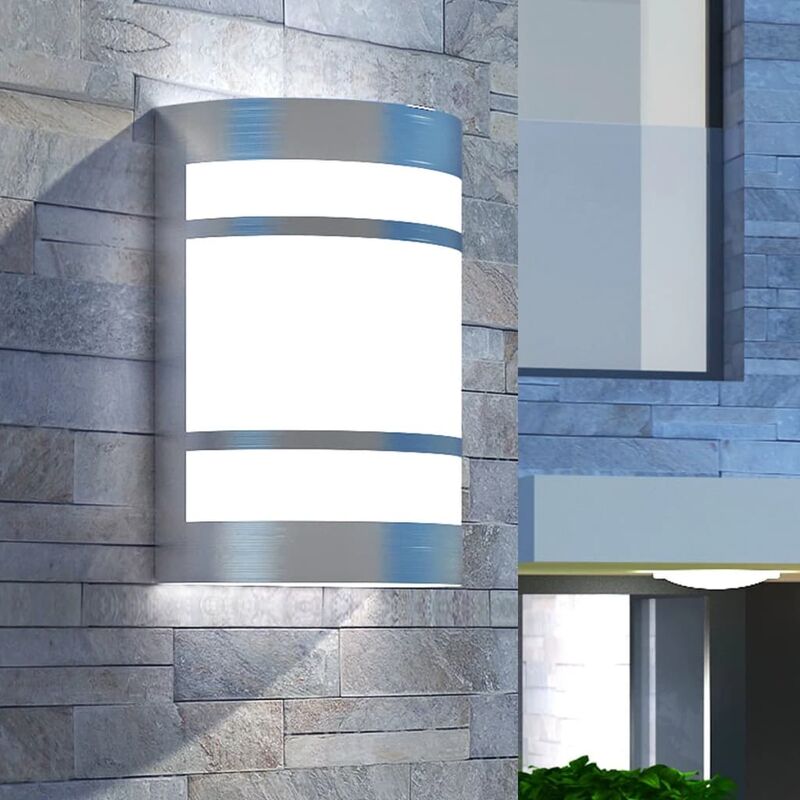 foto del prodotto prolenta premium furniture limited luce da parete per esterno in acciaio inox