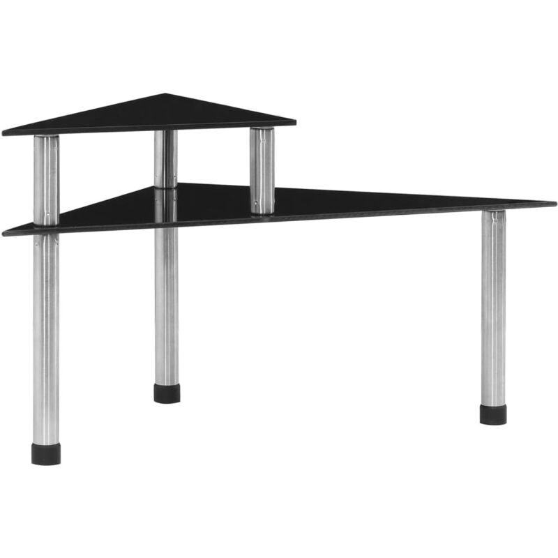 foto del prodotto prolenta premium furniture limited mensola da cucina nera 49,5x35x26 cm in vetro