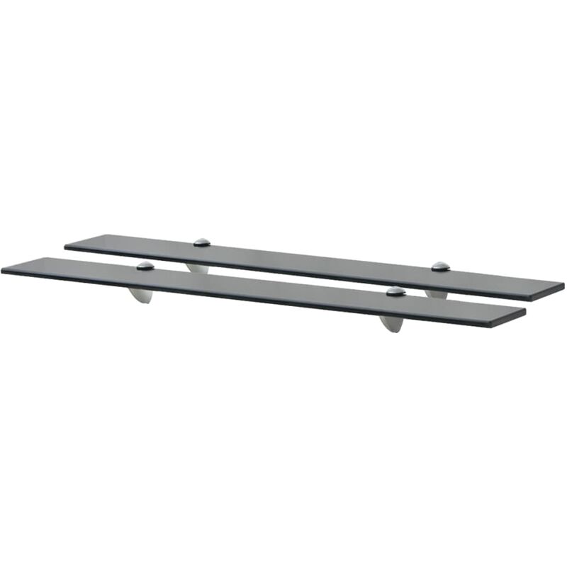 foto del prodotto prolenta premium furniture limited mensole galleggianti 2 pz in vetro 80x10 cm 8