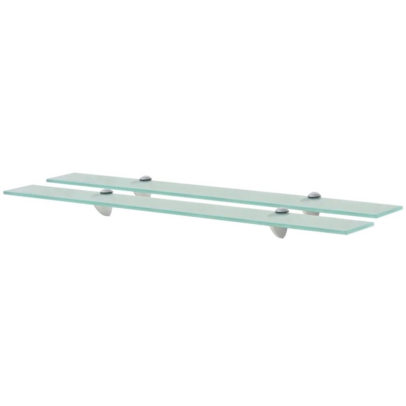 foto del prodotto prolenta premium furniture limited mensole galleggianti 2 pz in vetro 80x10 cm 8