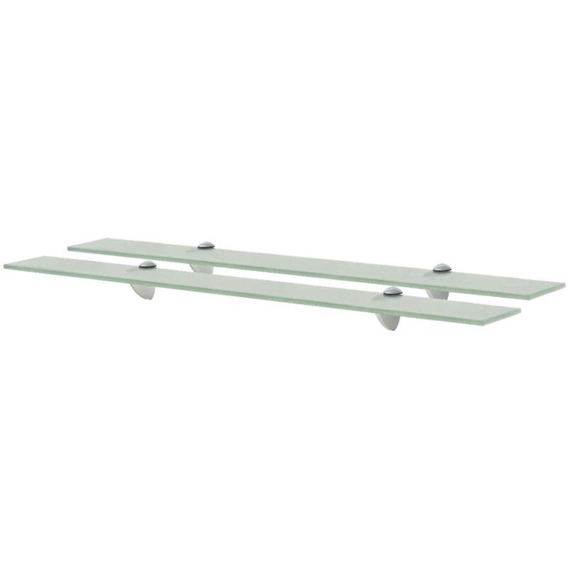 foto del prodotto prolenta premium furniture limited mensole galleggianti 2 pz in vetro 80x20 cm 8
