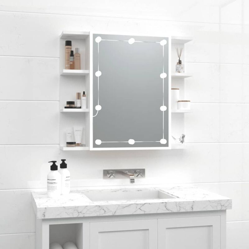foto del prodotto prolenta premium furniture limited mobile a specchio con led bianco 70x16,5x60
