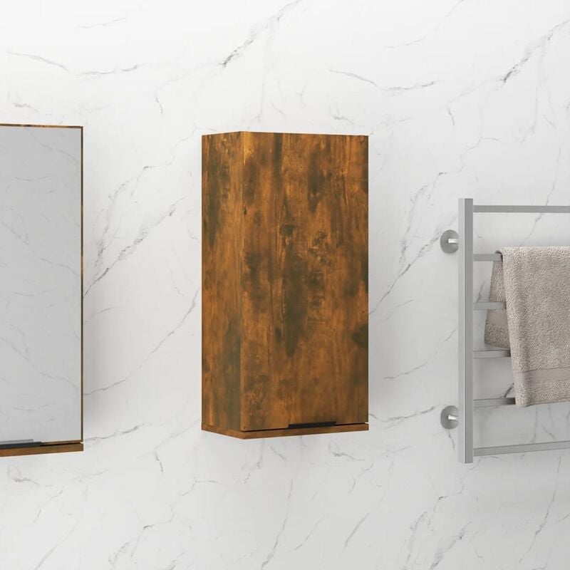 foto del prodotto prolenta premium furniture limited mobile da bagno a parete rovere fumo 32x20x67