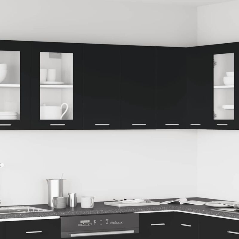 foto del prodotto prolenta premium furniture limited mobile pensile lyon nero 60x31x60 cm in