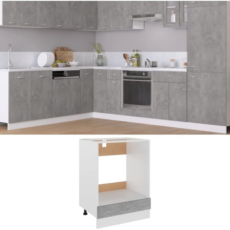 foto del prodotto prolenta premium furniture limited mobile per forno lyon grigio cemento