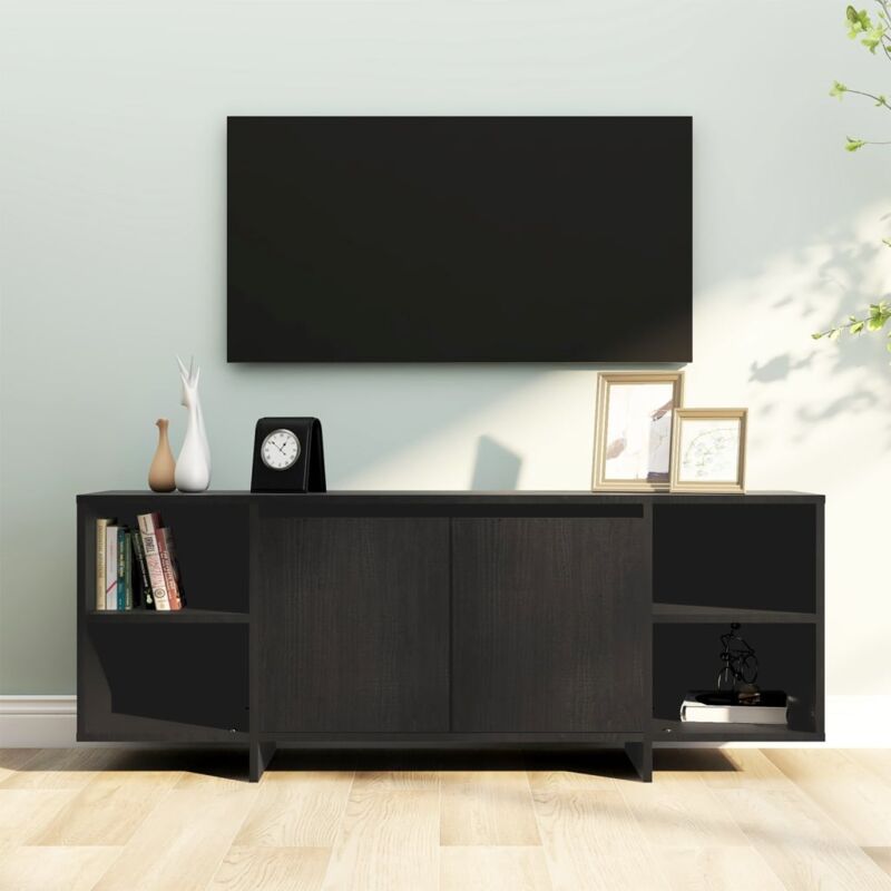 foto del prodotto prolenta premium furniture limited mobile porta tv nero 130x35x50 cm in