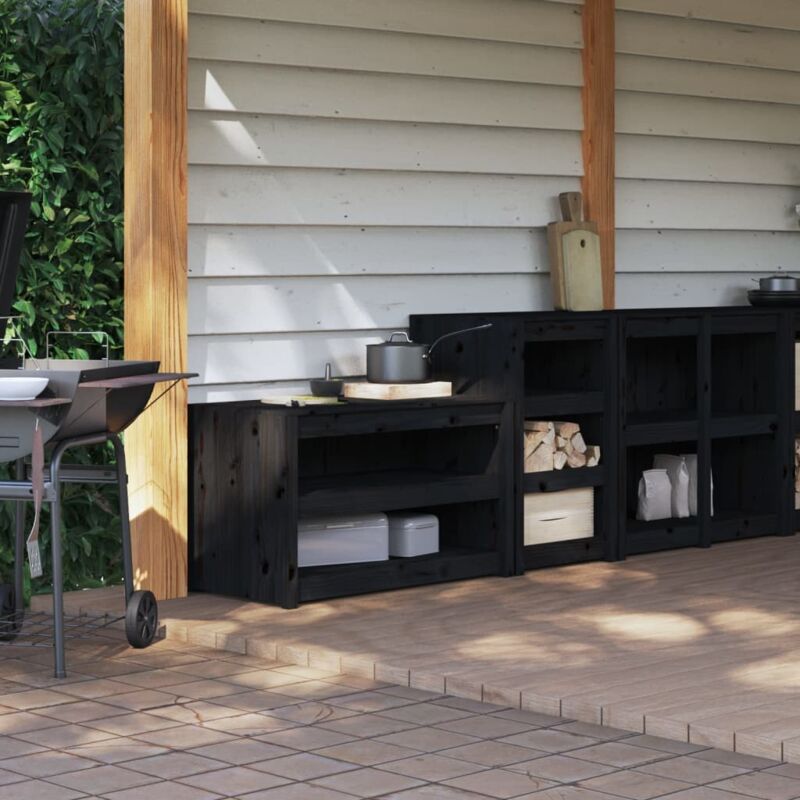 foto del prodotto prolenta premium furniture limited mobili da cucina da esterno 2 pz neri in