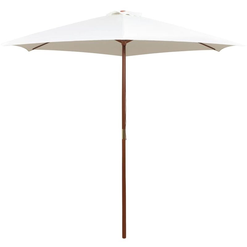 foto del prodotto prolenta premium furniture limited ombrellone 270x270 cm palo in legno bianco