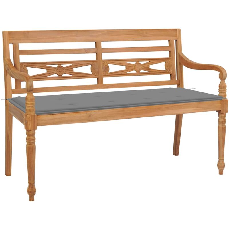 foto del prodotto prolenta premium furniture limited panca batavia con cuscino grigio 120 cm in