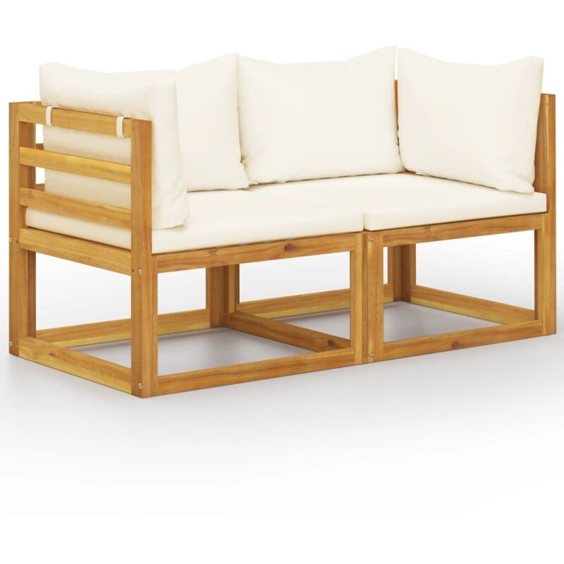 foto del prodotto prolenta premium furniture limited panchina da giardino a 2 posti con cuscini