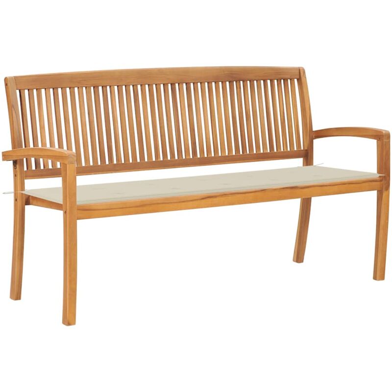 foto del prodotto prolenta premium furniture limited panchina da giardino impilabile con cuscino