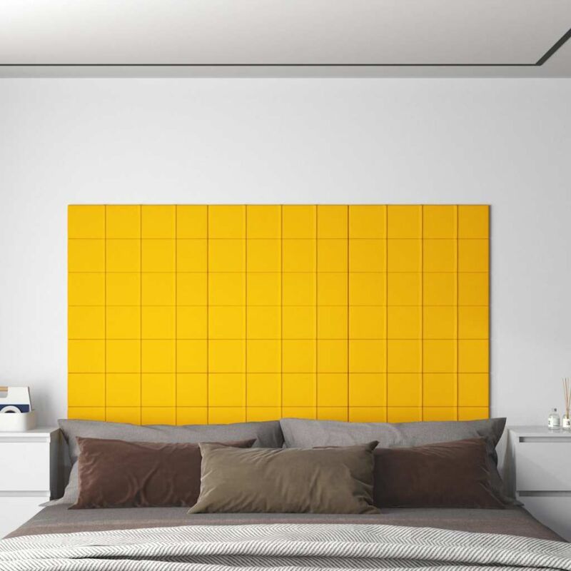 foto del prodotto prolenta premium furniture limited pannelli murali 12 pz gialli 60x15 cm velluto