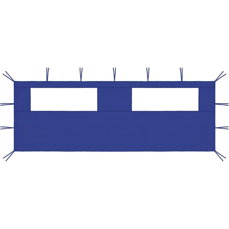 foto del prodotto prolenta premium furniture limited parete con finestre per gazebo 6x2 m blu