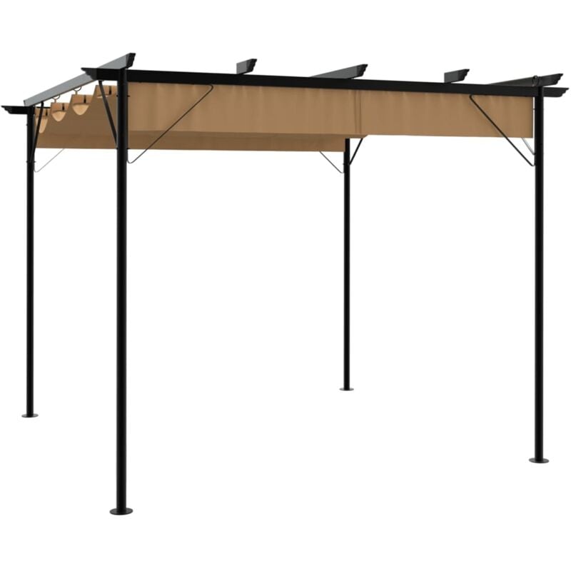 foto del prodotto prolenta premium furniture limited pergola con tetto retrattile talpa 3x3m in