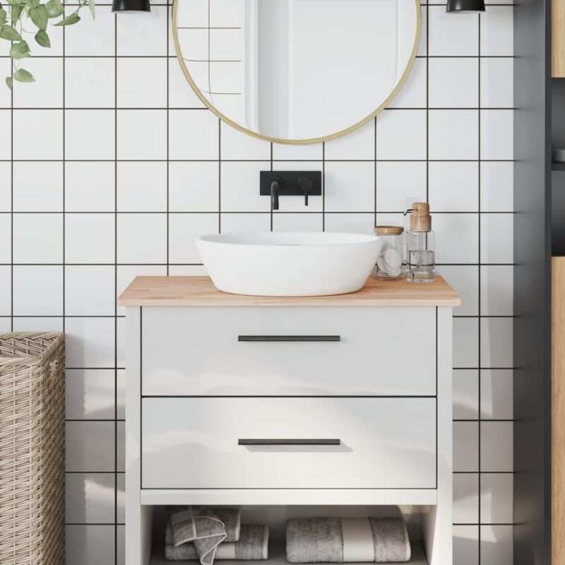 foto del prodotto prolenta premium furniture limited piano bagno 80x40x1,5 cm legno massello di