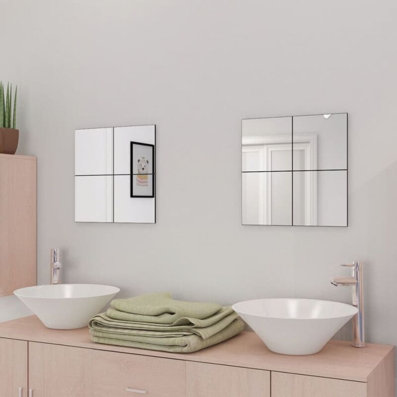 foto del prodotto prolenta premium furniture limited piastrelle in vetro a specchio senza cornice
