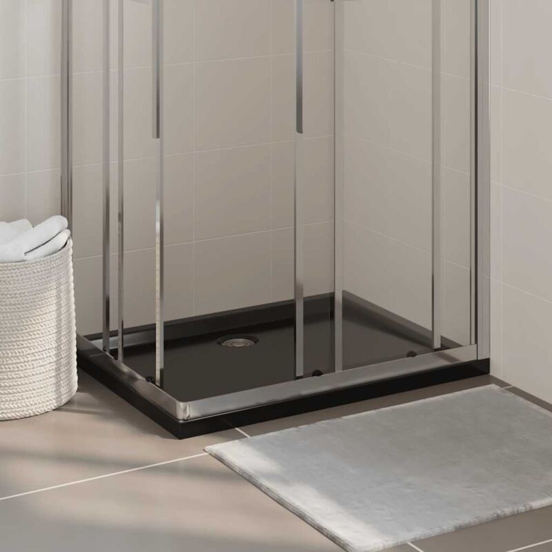 foto del prodotto prolenta premium furniture limited piatto doccia in abs rettangolare nero 70x90